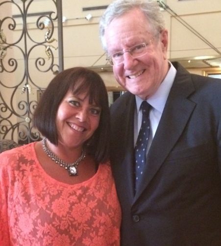 Kristin Andress with Steve Forbes